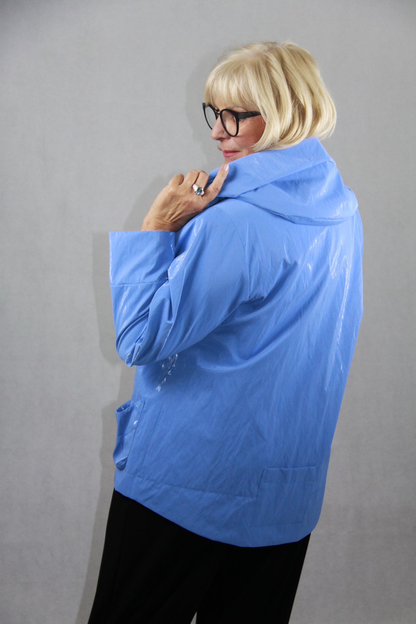 Jacke klein, Azurblau